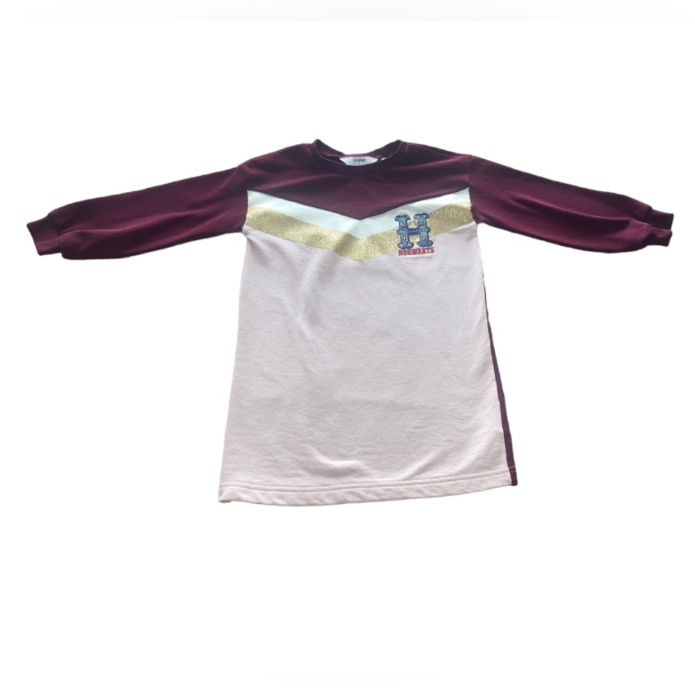 H&M Harry Potter Hogwarts Embroidered Sweatshirt Dress